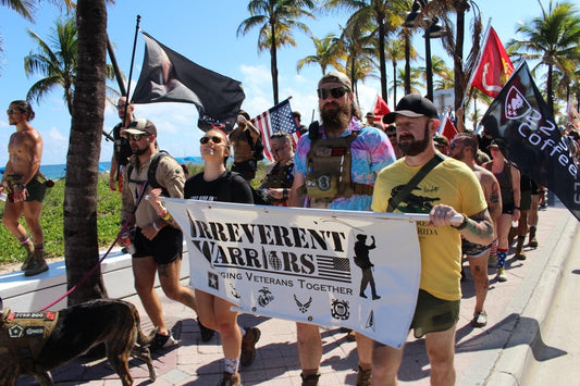 picture of irreverent warriors silkies hike atlantic beach