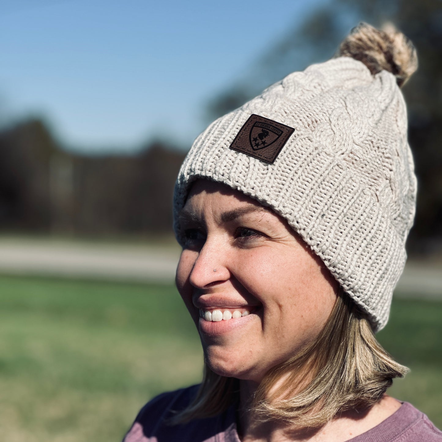 Fleece Lined Pom-Pom Beanie