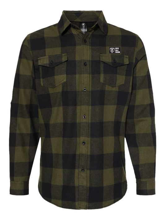 Olive/Black Flannel