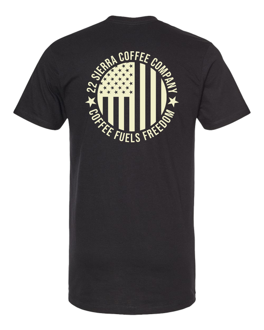 Coffee Fuels Freedom T-Shirt - Black