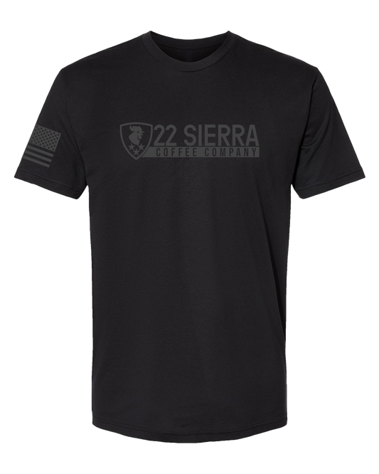 22 Sierra Logo T-Shirt - Blackout