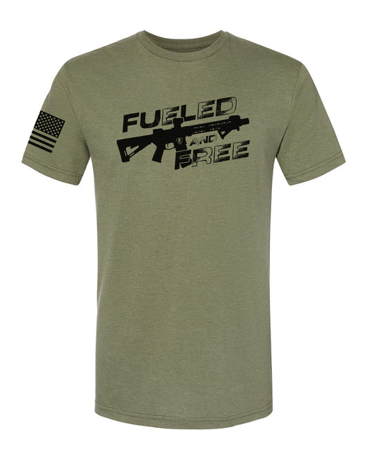 Fueled and Free - Olive Green