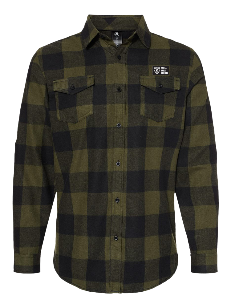 Olive/Black Flannel