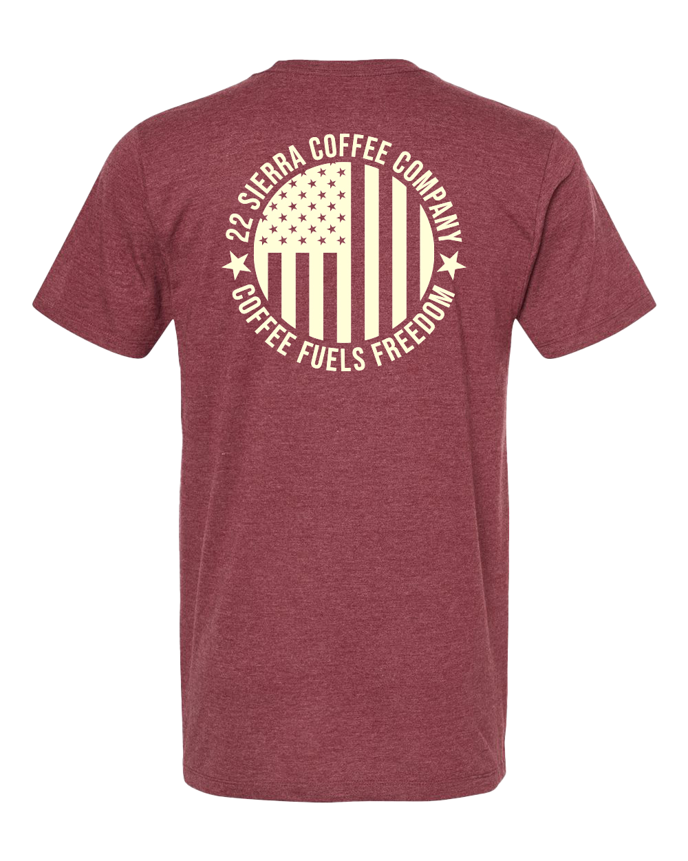 Coffee Fuels Freedom T-Shirt - Maroon