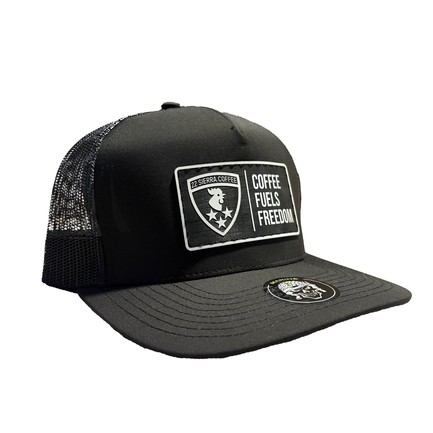 Coffee Fuels Freedom Patch Hat - Black