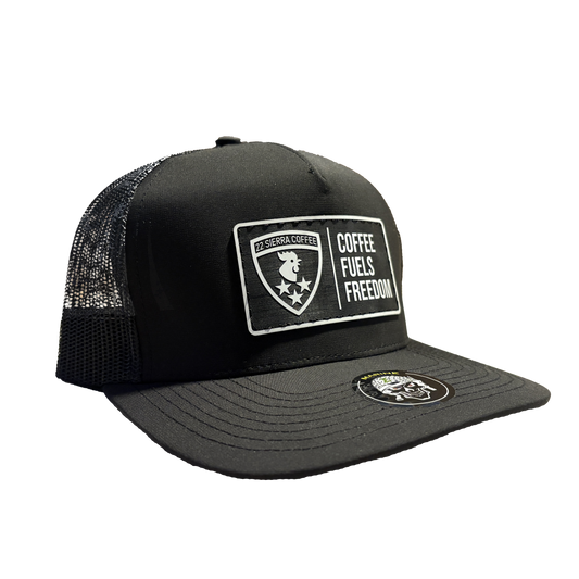 Coffee Fuels Freedom Patch Hat - Black