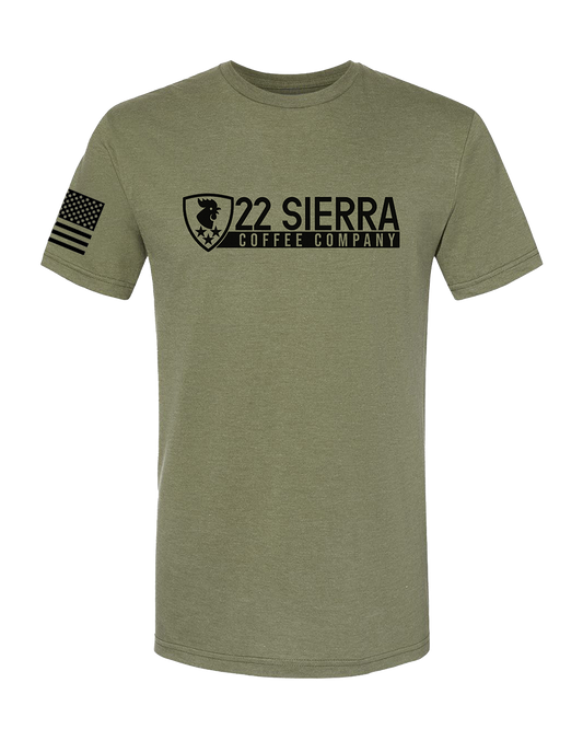 22 Sierra Logo T-Shirt - Olive Green