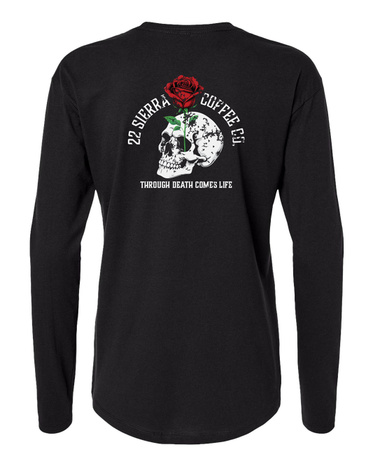 Women's Through Death LS T-Shirt - Black